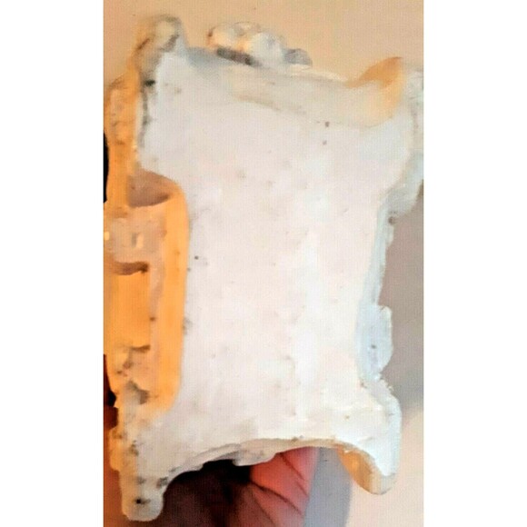 Vtg Craft Ceramic Covered Wagon Planter Unpainted Unglazed Handmade Customizable - Picture 7 of 7